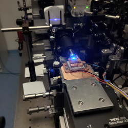 Nanometer-precise direct optical butt-coupling system for PICs investigation