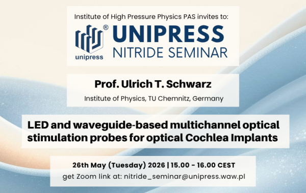 Nitride Seminar - 26th May 2026 - Prof. Ulrich T. Schwarz