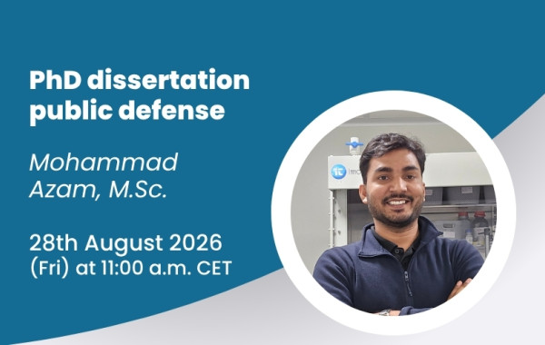 Public defense of the PhD dissertation of Mohammad Azam, M.Sc.